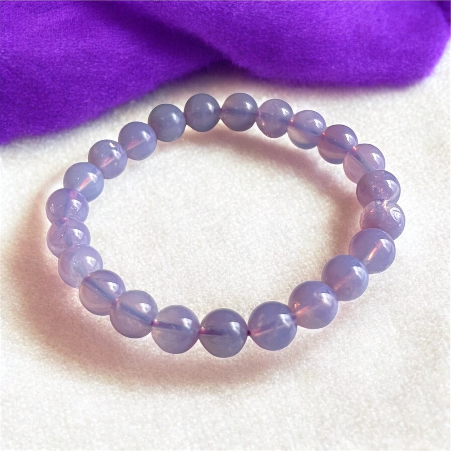 Lavender Moon Quartz 8mm Bracelet