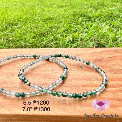 Moss Agate 4mm Bracelet