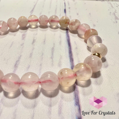 Cherry Blossom (Sakura) 6mm Bracelet- Shimmer & Gems