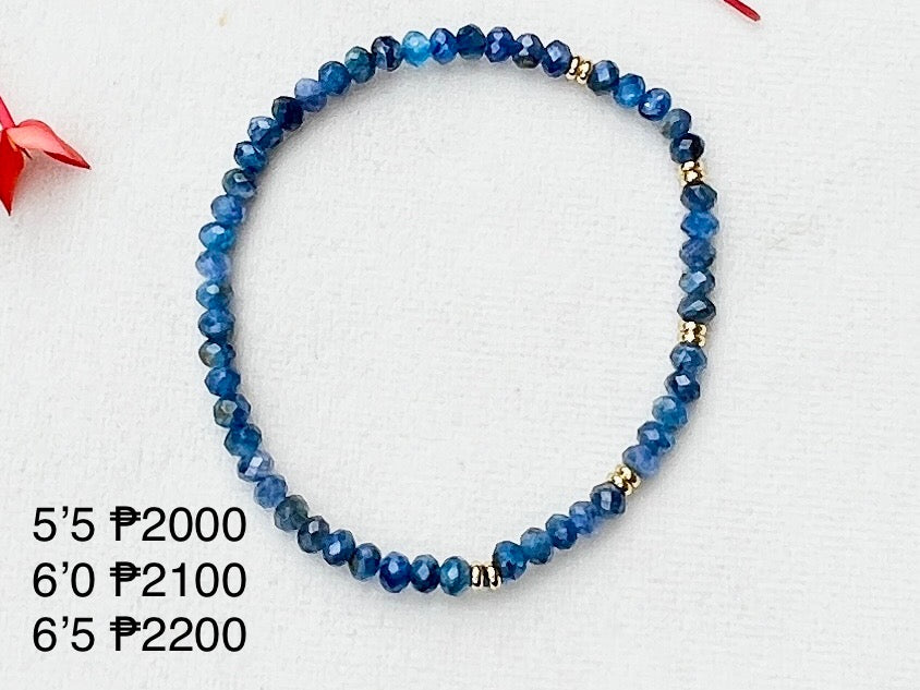Blue Kyanite 4mm Bracelet (High Vibes)