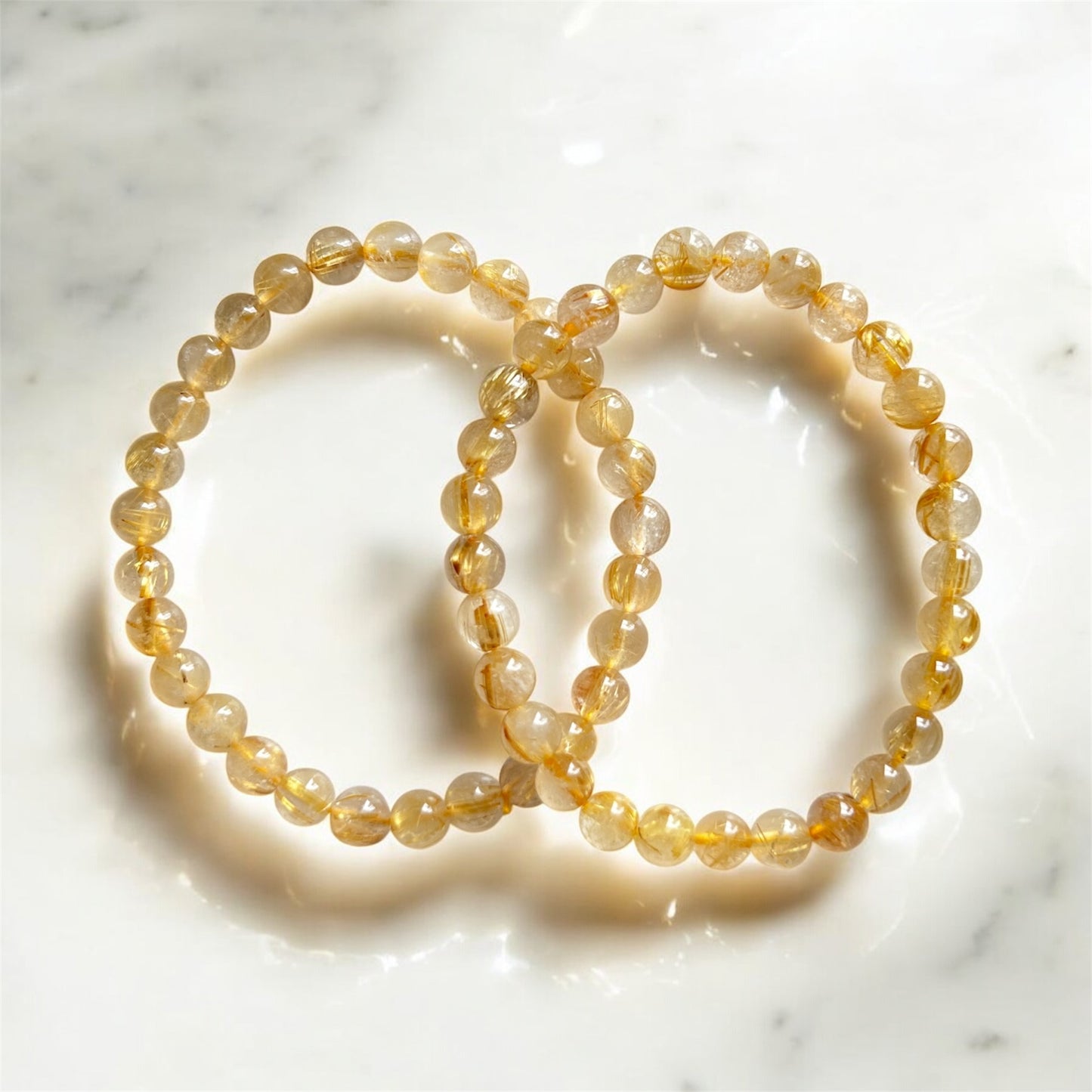 Golden Rutilated Bracelet (6mm)