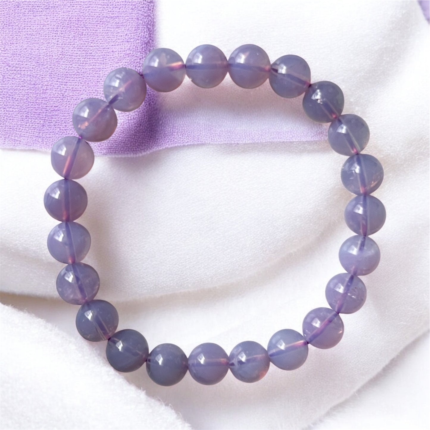 Lavender Moon Quartz 8mm Bracelet