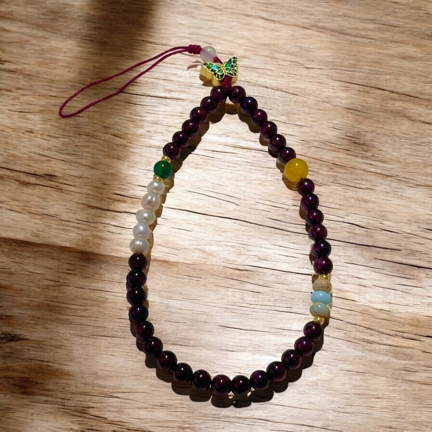 Garnet Phone Strap 6mm