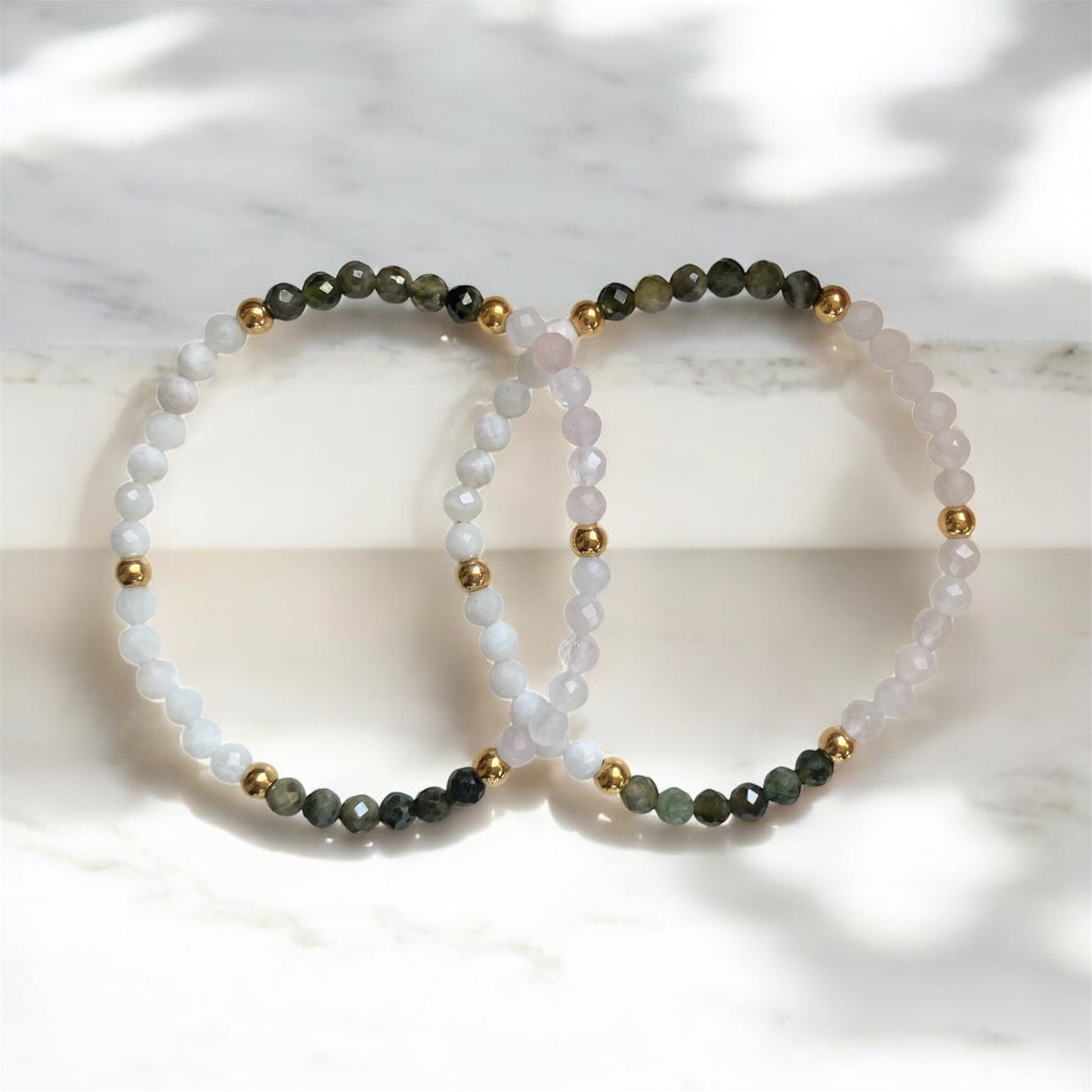 Joyful Heart Bracelet (4mm with Stainless Steel Beads)