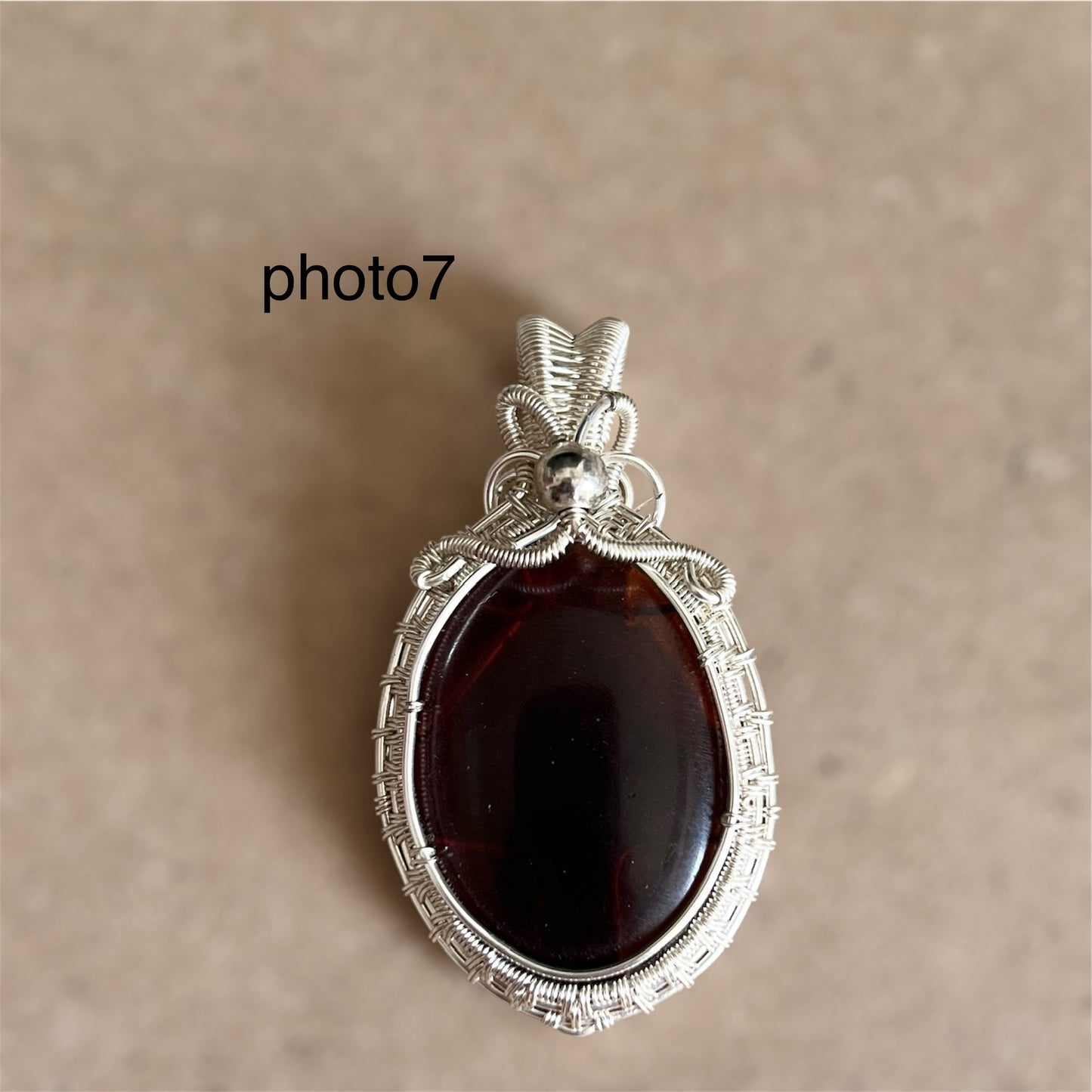 Blue Amber Pendant