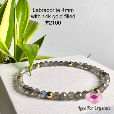 Labradorite 4mm Bracelet (Shimmer & Gems)