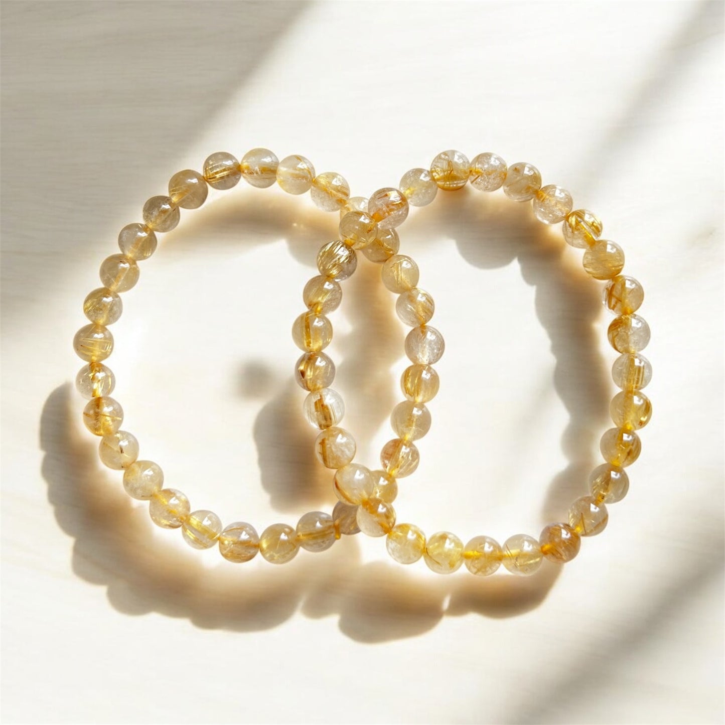 Golden Rutilated Bracelet (6mm)
