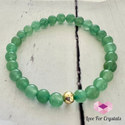 Green Aventurine 6mm with 14k gold filled