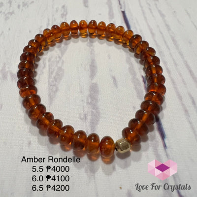 Amber Rondelle Bracelet
