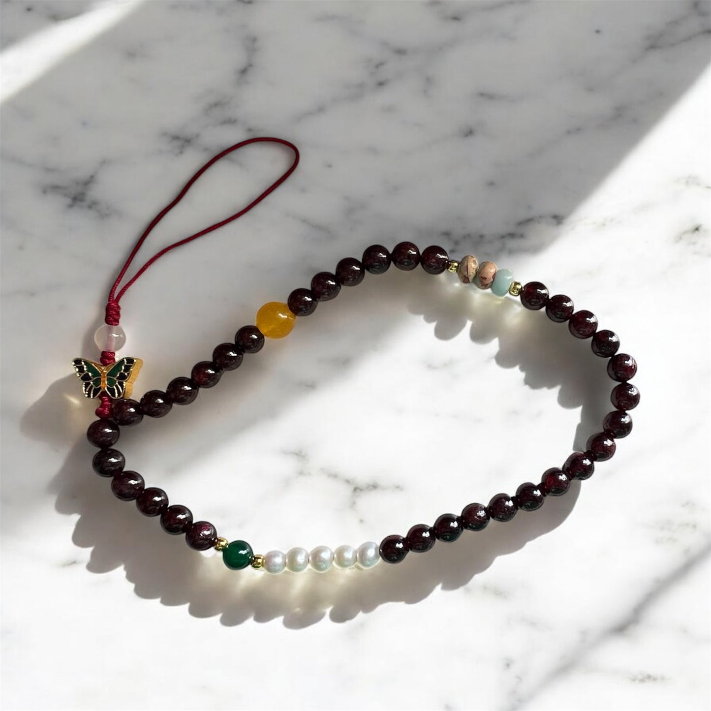 Garnet Phone Strap 6mm
