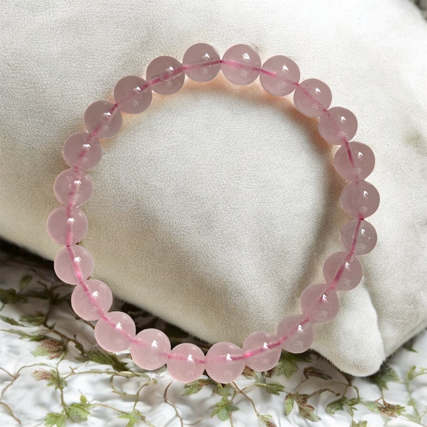 Madagascar Premium Grape Rose Quartz 6mm Bracelet