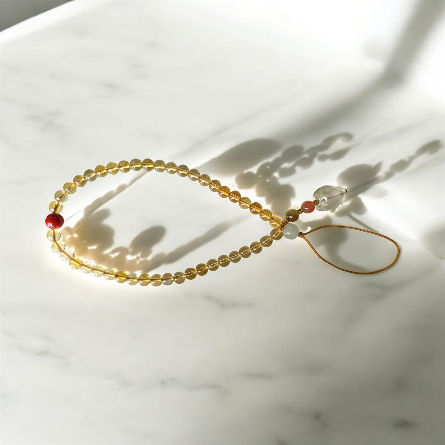 Citrine Phone Strap 6mm