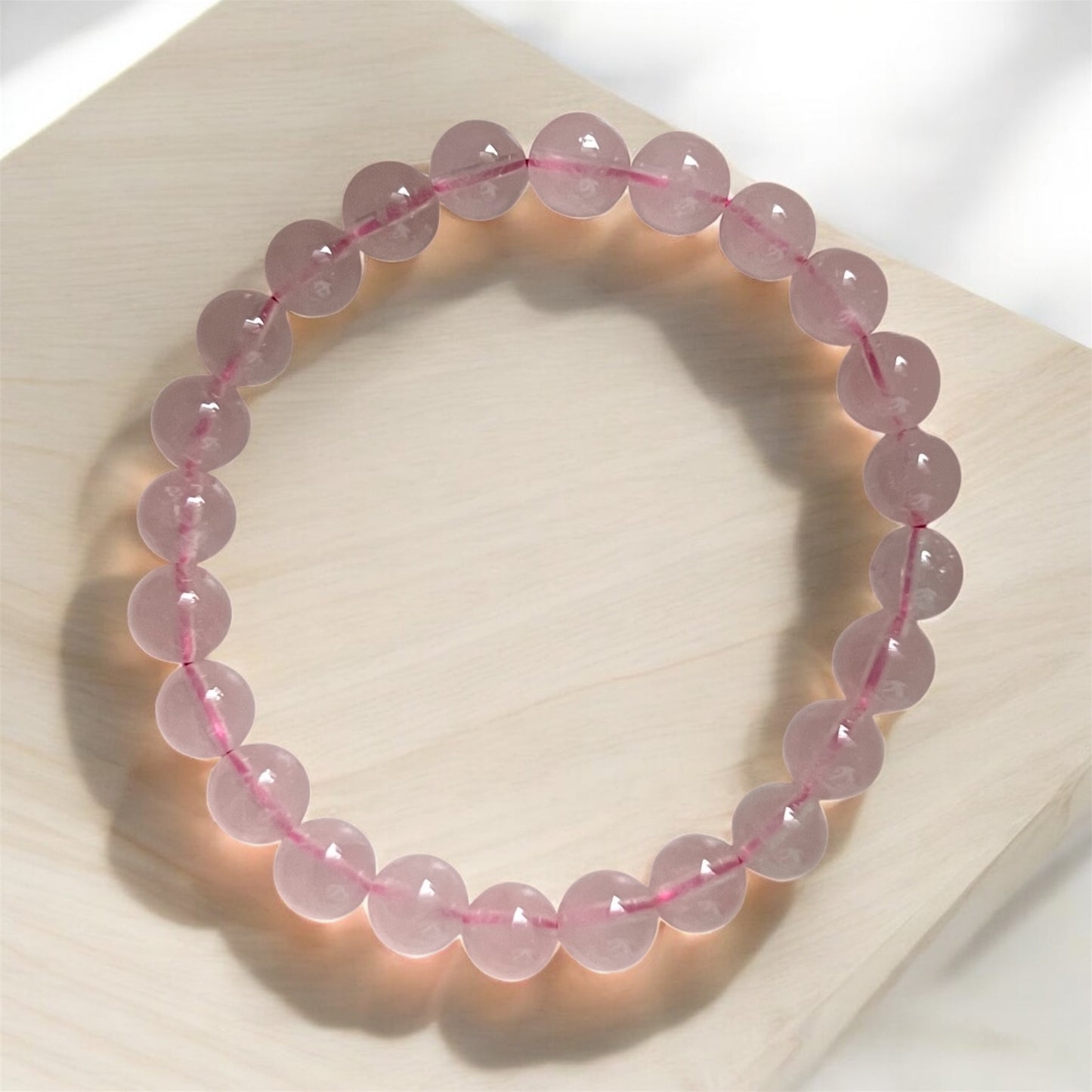 Madagascar Premium Grape Rose Quartz 6mm Bracelet