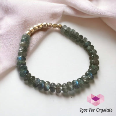 Labradorite Fortune 8 Rondelle Bracelet