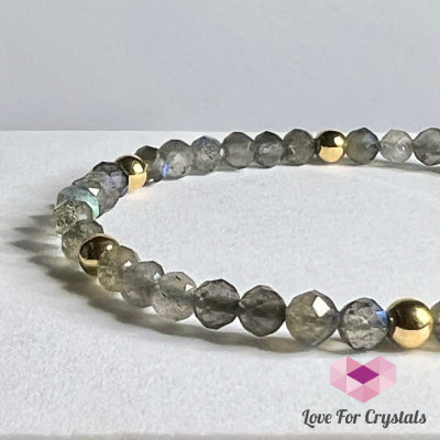 Labradorite 4mm Bracelet (Shimmer & Gems)