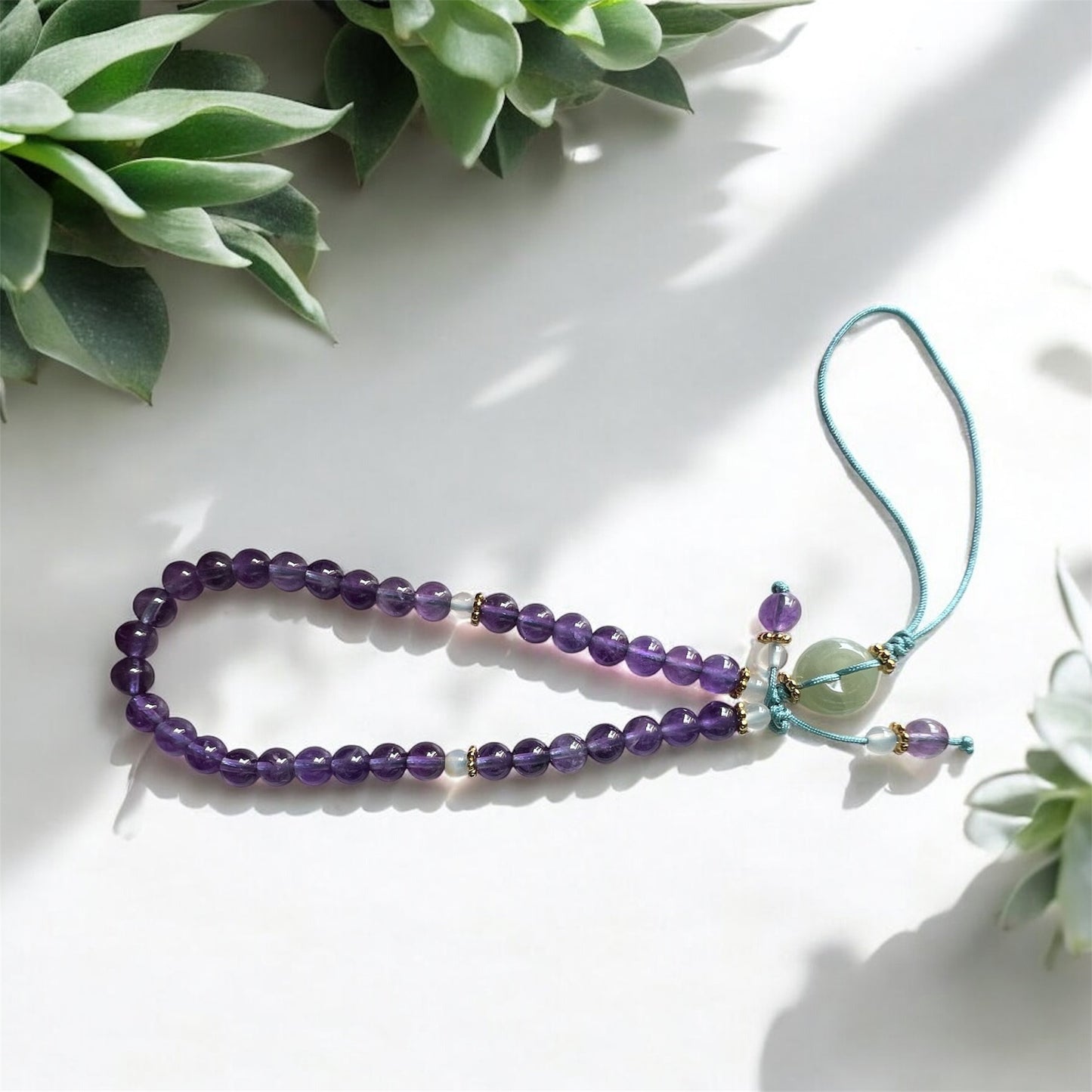 Amethyst Phone Strap 6mm