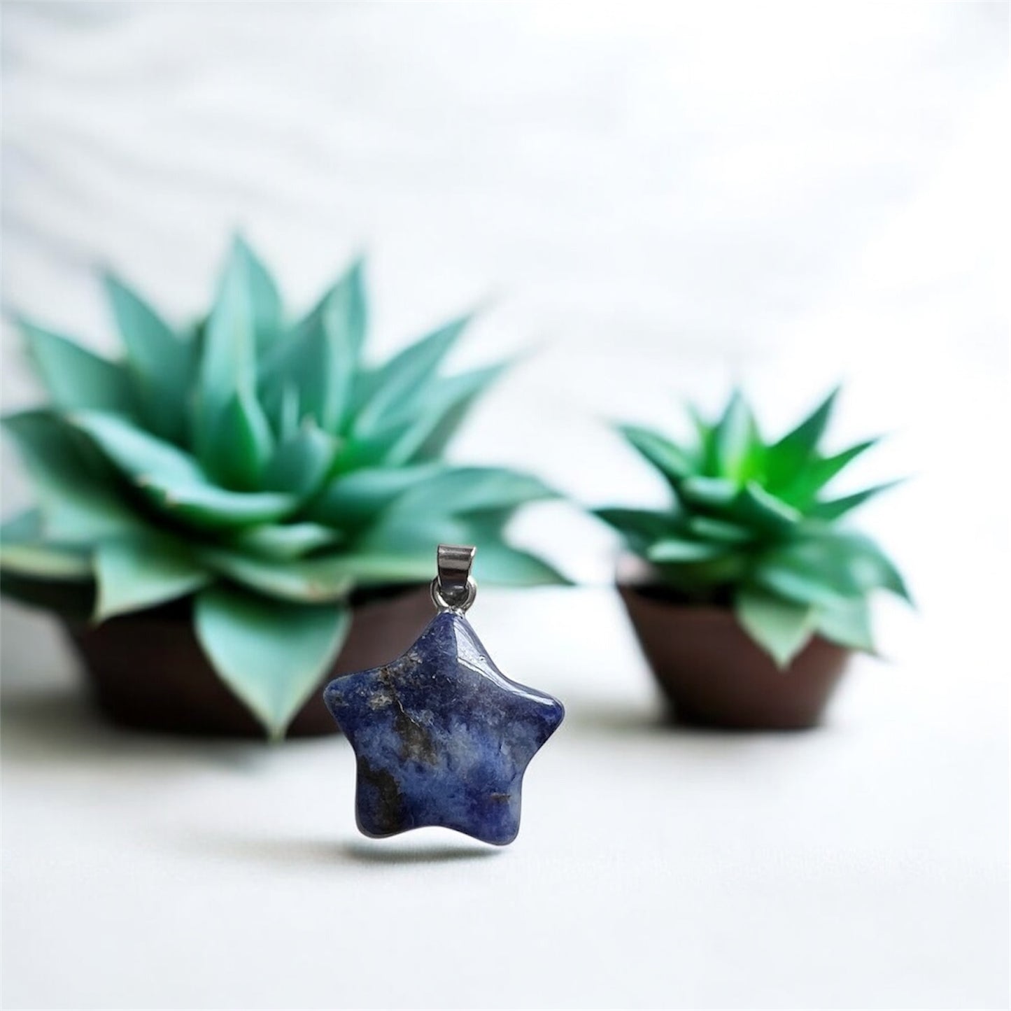 Blue Sodalite Star Pendant