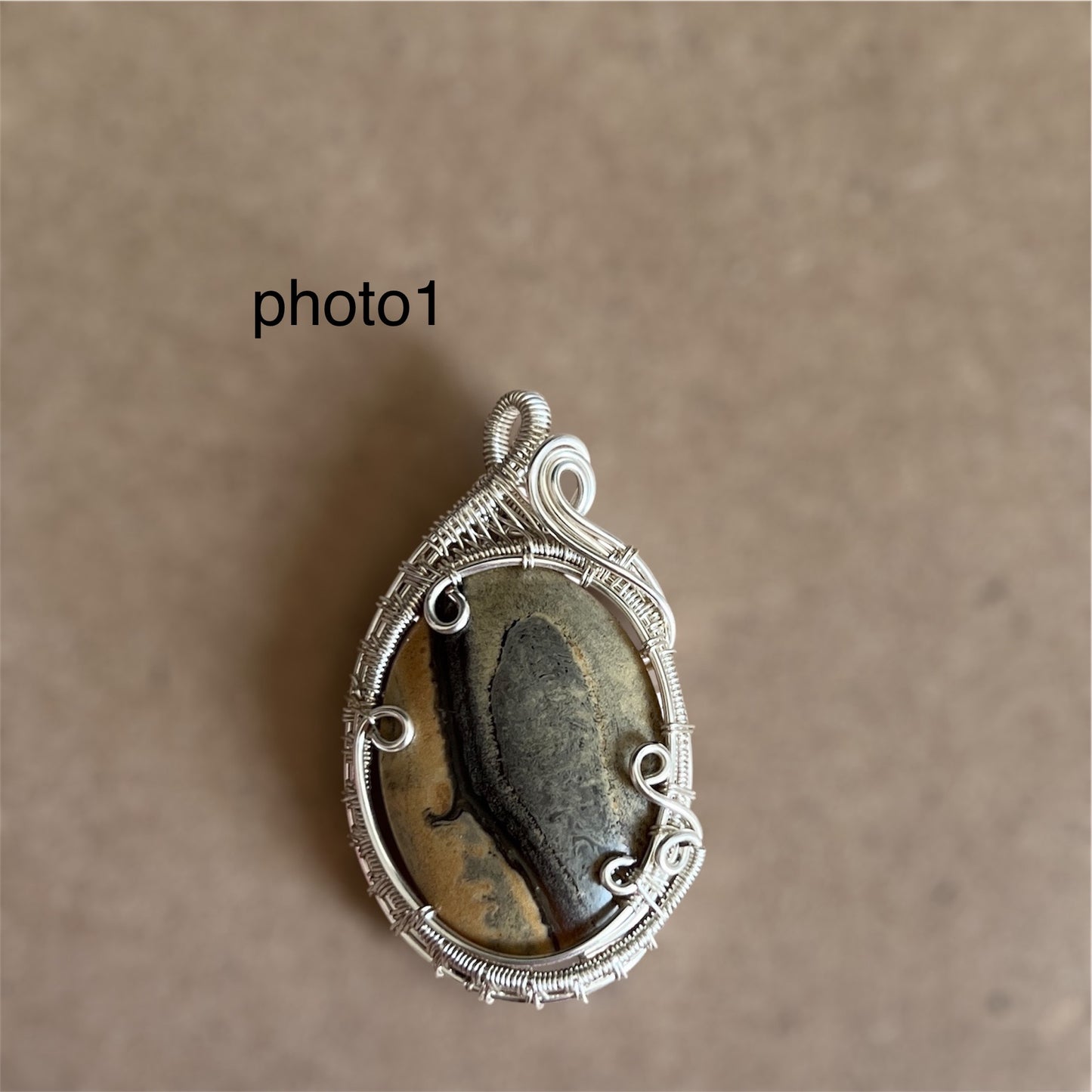 Blue Amber Pendant