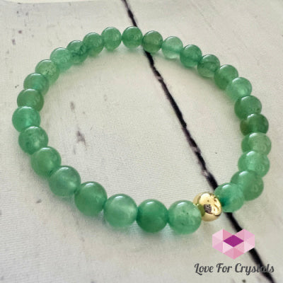 Green Aventurine 6mm with 14k gold filled