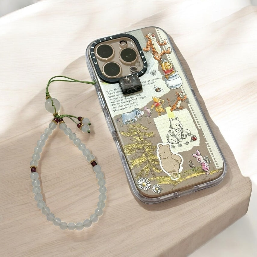 White Jade Phone Strap 6mm
