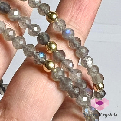 Labradorite 4mm Bracelet (Shimmer & Gems)