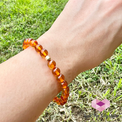 Amber 6mm Bracelet