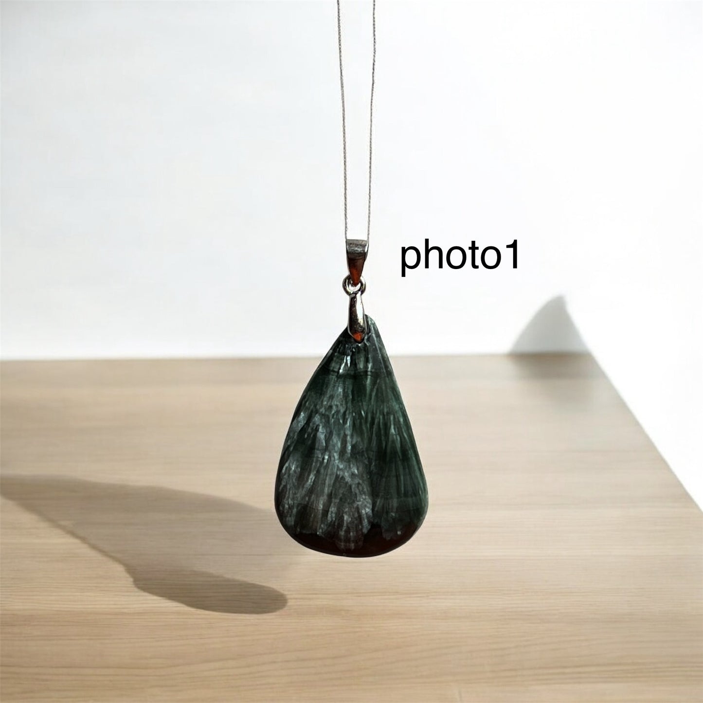 Seraphinite Drop Pendant