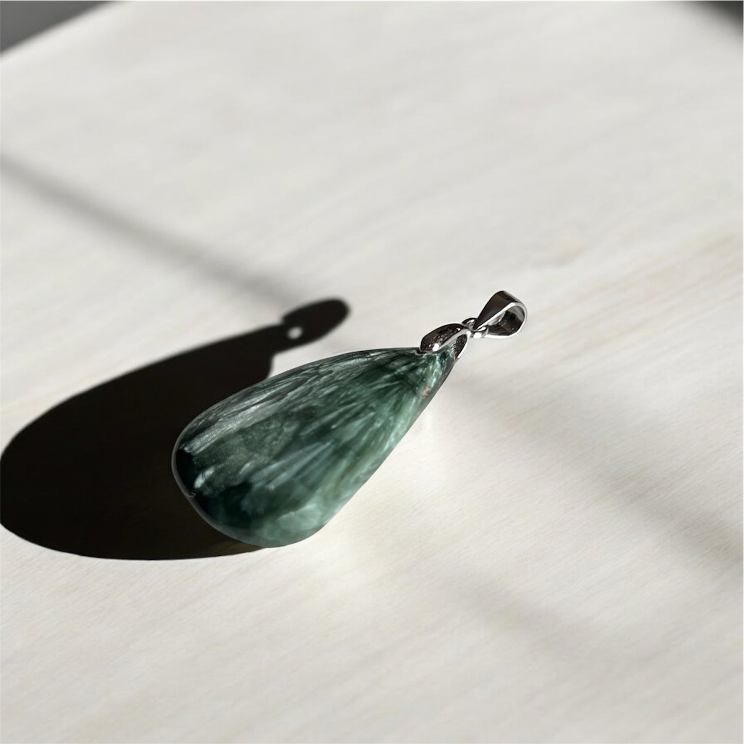 Seraphinite Drop Pendant