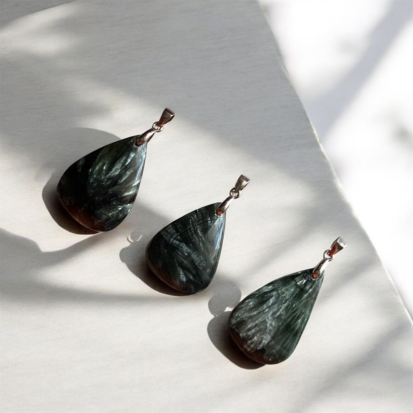 Seraphinite Drop Pendant