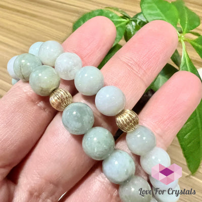 Burma Jade 8mm Bracelet with 14k gold filled