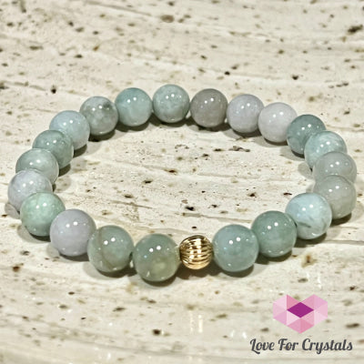 Burma Jade 8mm Bracelet with 14k gold filled