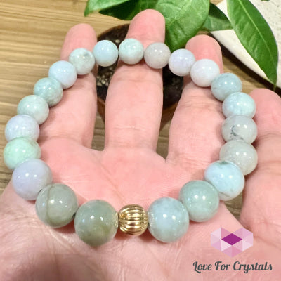 Burma Jade 8mm Bracelet with 14k gold filled