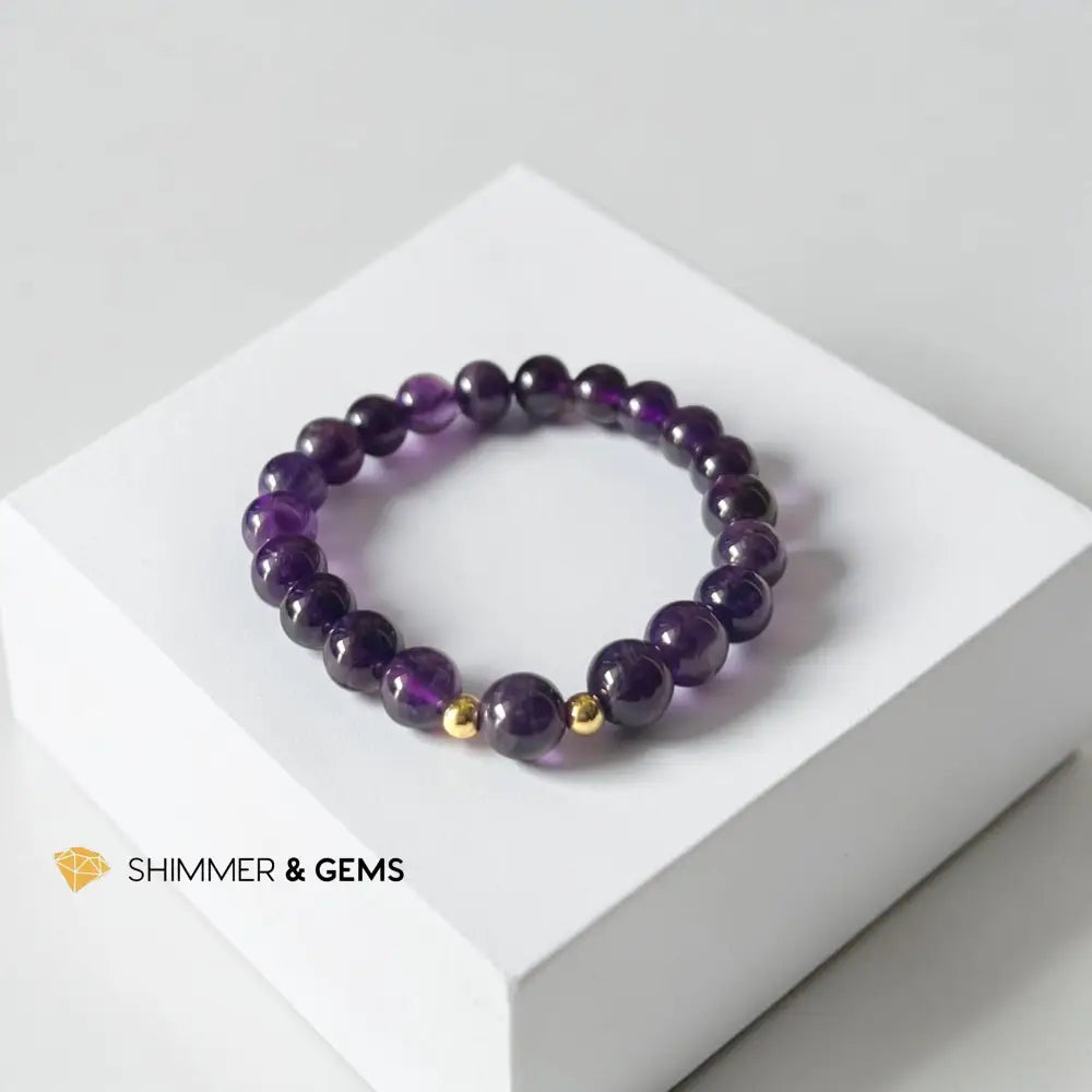 Amethyst 8mm Bracelet