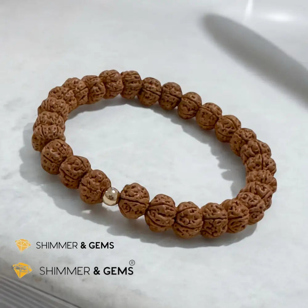 Bodhi Seeds Rudrashka Bracelet 8mm 5.5”