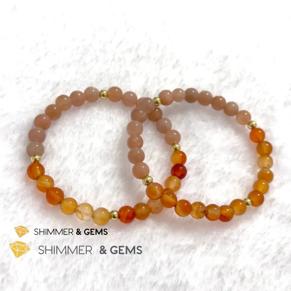 Dog Animal Zodiac 2024 Goodluck Bracelet (Sunstone & Carnelian) Feng Shui Feng shui