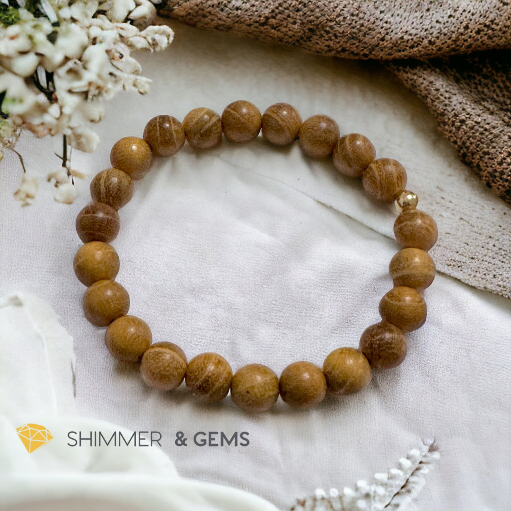 Golden Sandalwood 8mm Bracelet (Mexico)