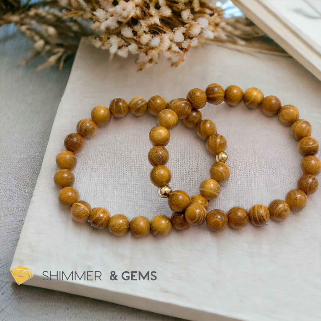 Golden Sandalwood 8mm Bracelet (Mexico)