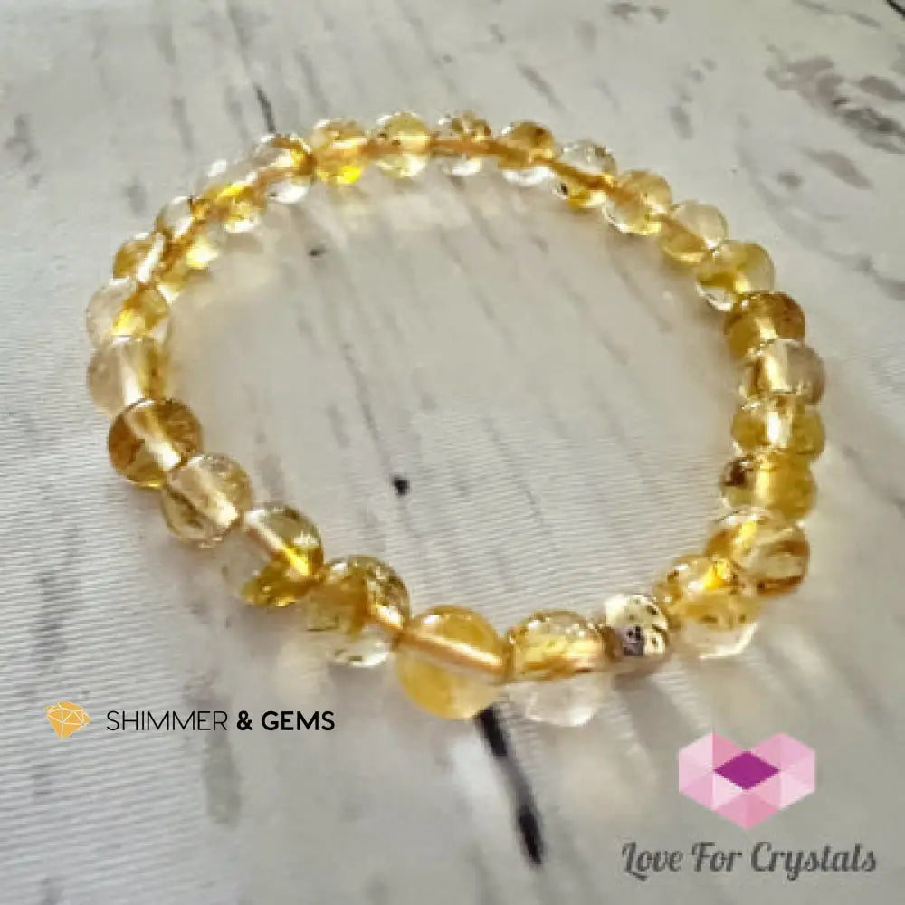 Golden Topaz 6mm Bracelet 6.5” Bracelets