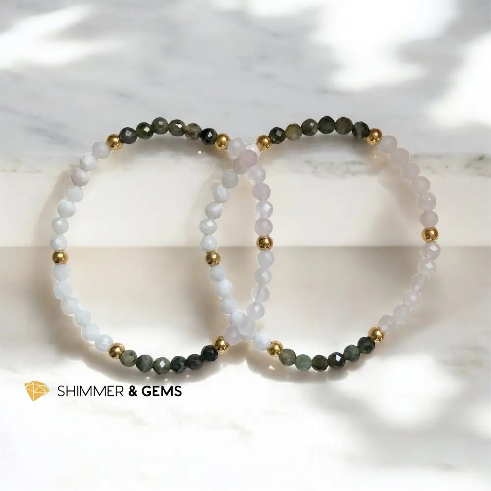 Joyful Heart Bracelet (4mm with Stainless Steel Beads) Bracelets