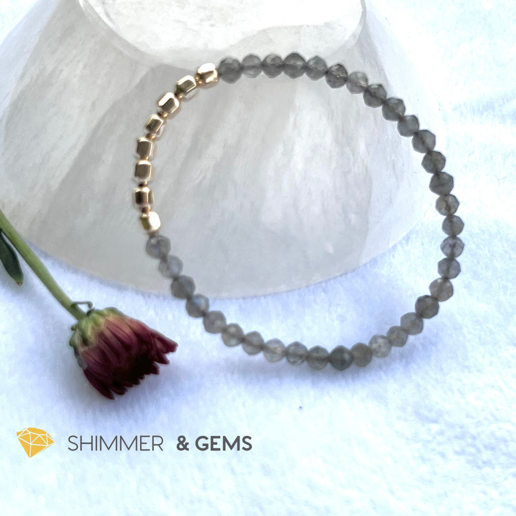 Labradorite Fortune 8 Bracelet (Aura Cleanse) Bracelets