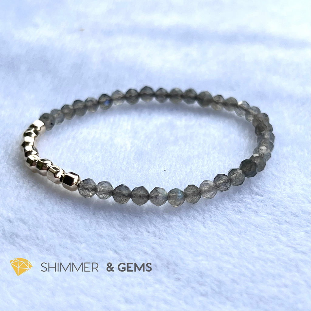 Labradorite Fortune 8 Bracelet (Aura Cleanse) Bracelets