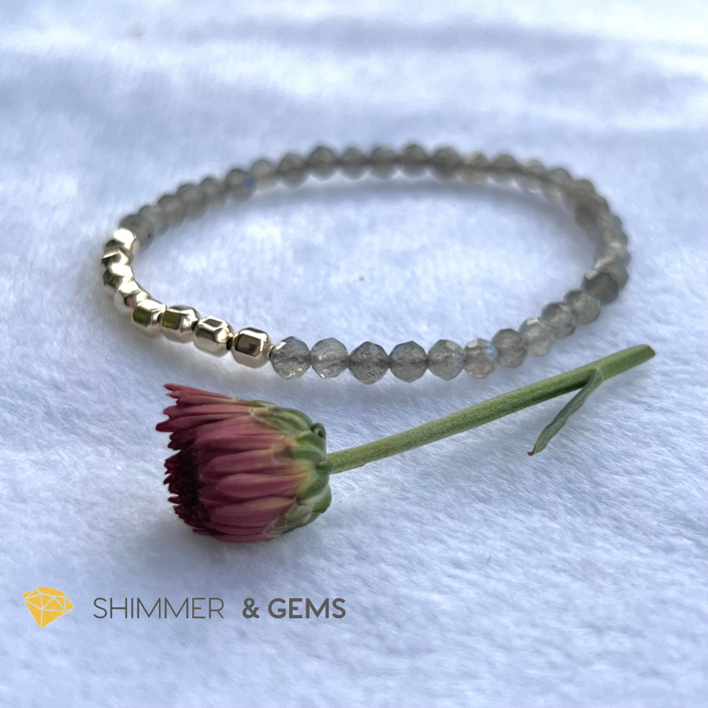 Labradorite Fortune 8 Bracelet (Aura Cleanse) Bracelets