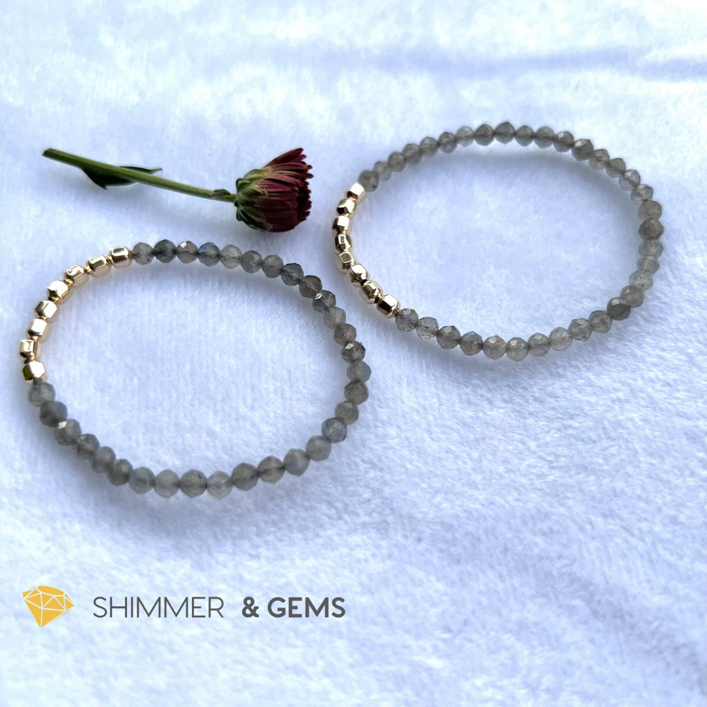 Labradorite Fortune 8 Bracelet (Aura Cleanse) Bracelets