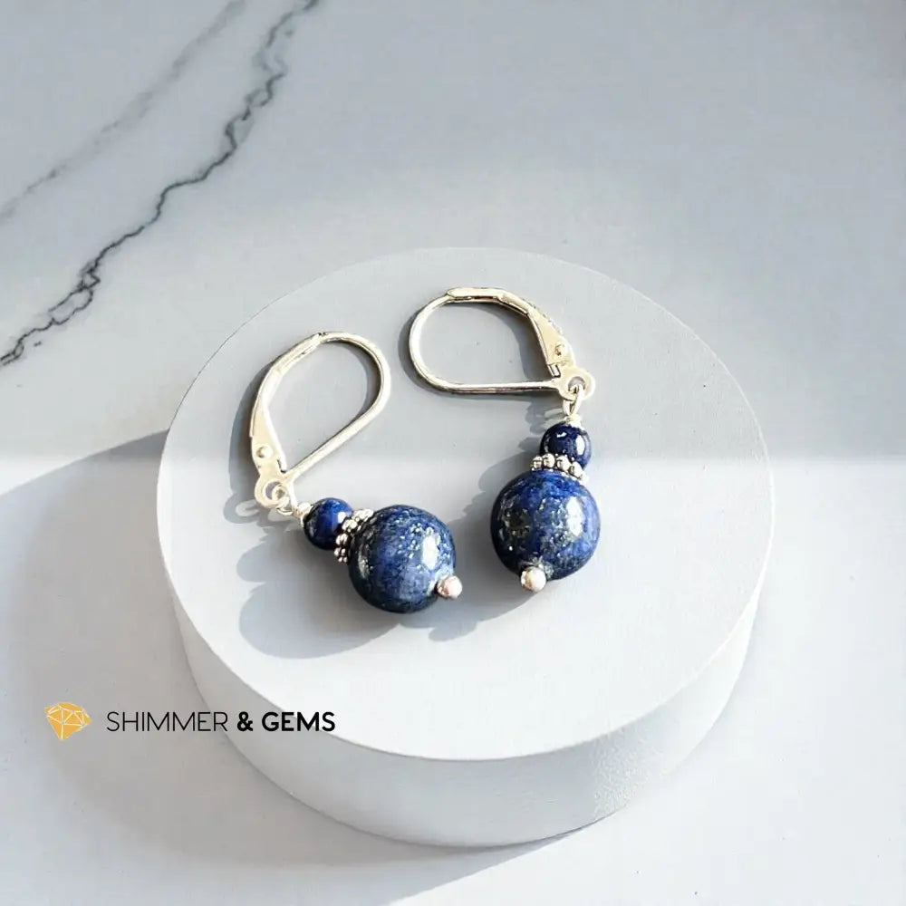 Lapis Lazuli Leverback Earrings Leverback Earrings