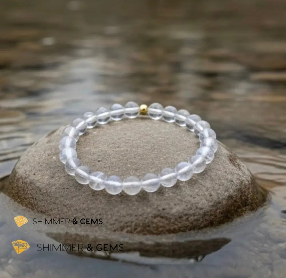 Madagascar Shiny Rainbow Moonstone Premium Grade 6mm (Limited Stocks) Rare - Bracelets