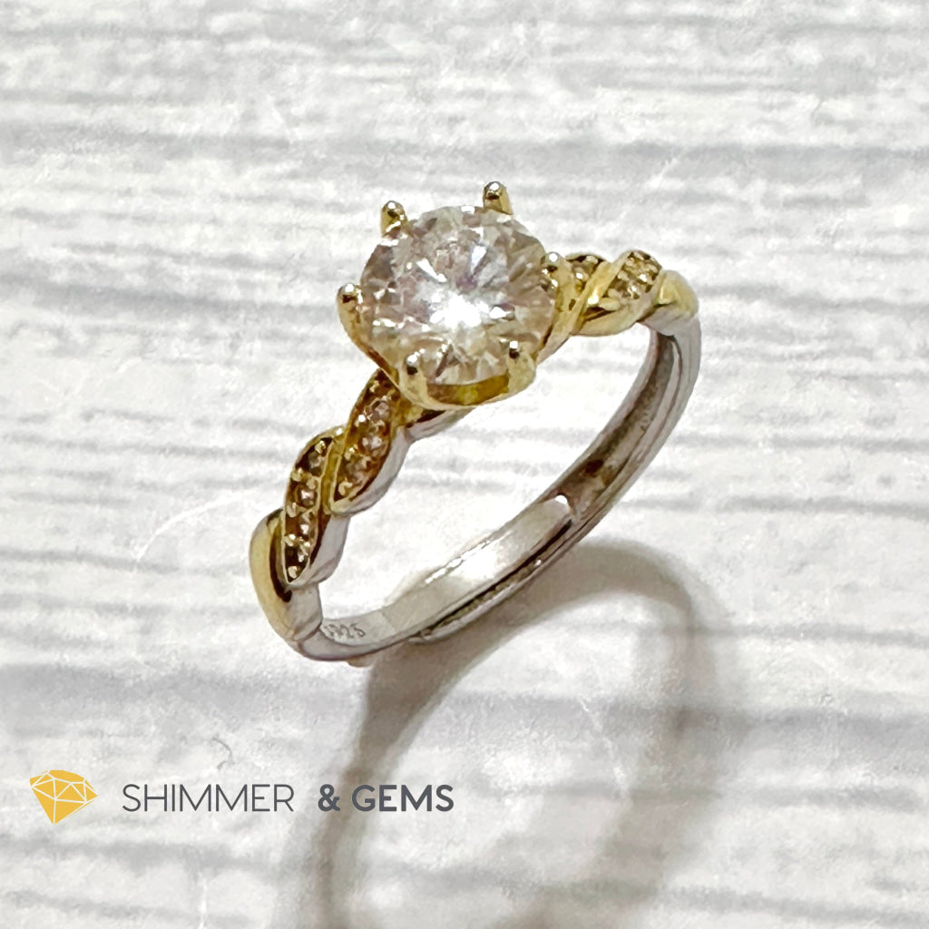 Moissanite Diamond 925 Silver Ring