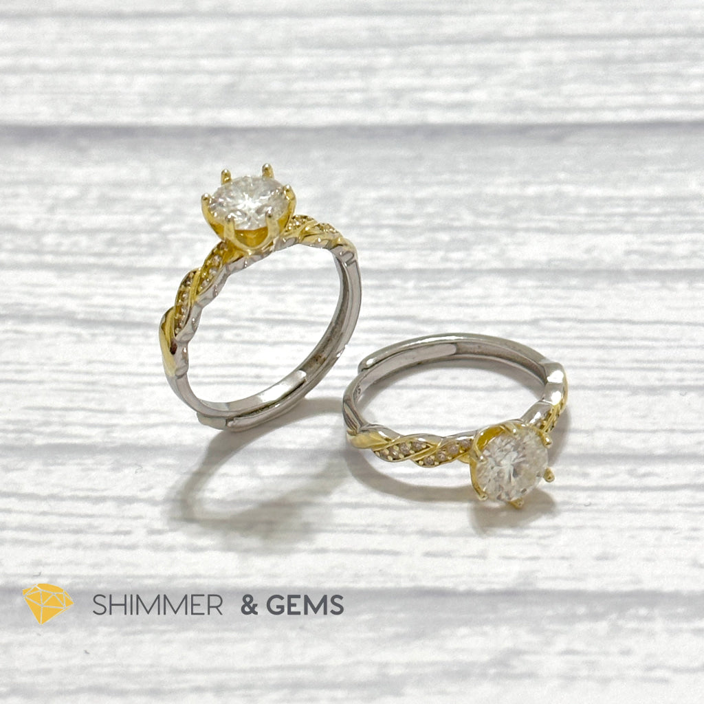 Moissanite Diamond 925 Silver Ring