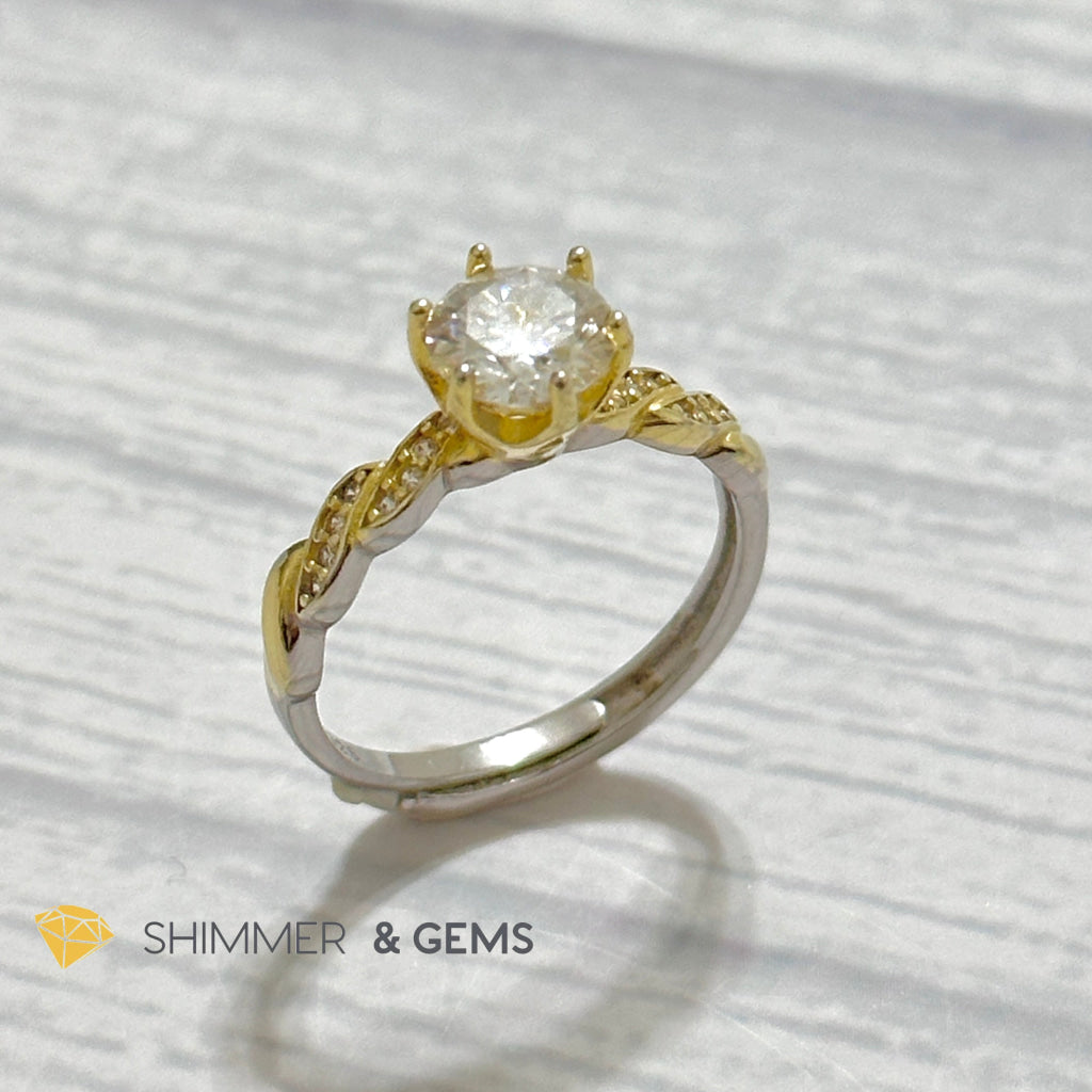 Moissanite Diamond 925 Silver Ring