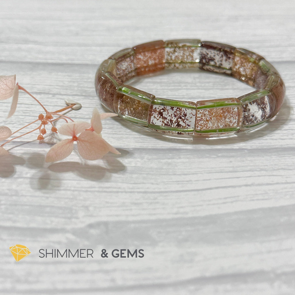 Multi-coloured Phantom Crystal Bangle