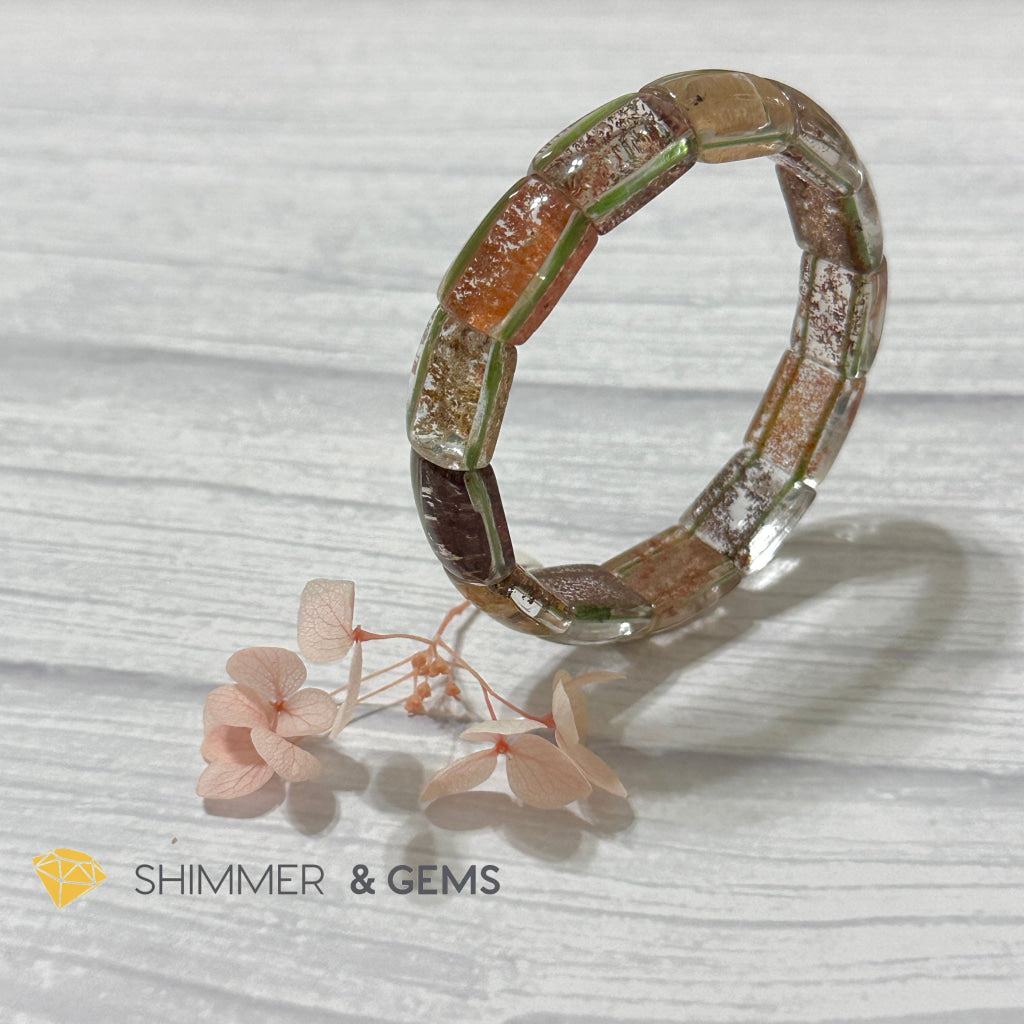 Multi-coloured Phantom Crystal Bangle